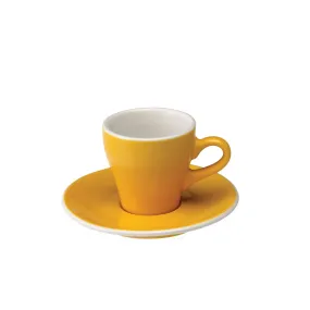 Loveramics Tulip Style Espresso Cup & Saucer - Yellow (2.7oz/80ml)