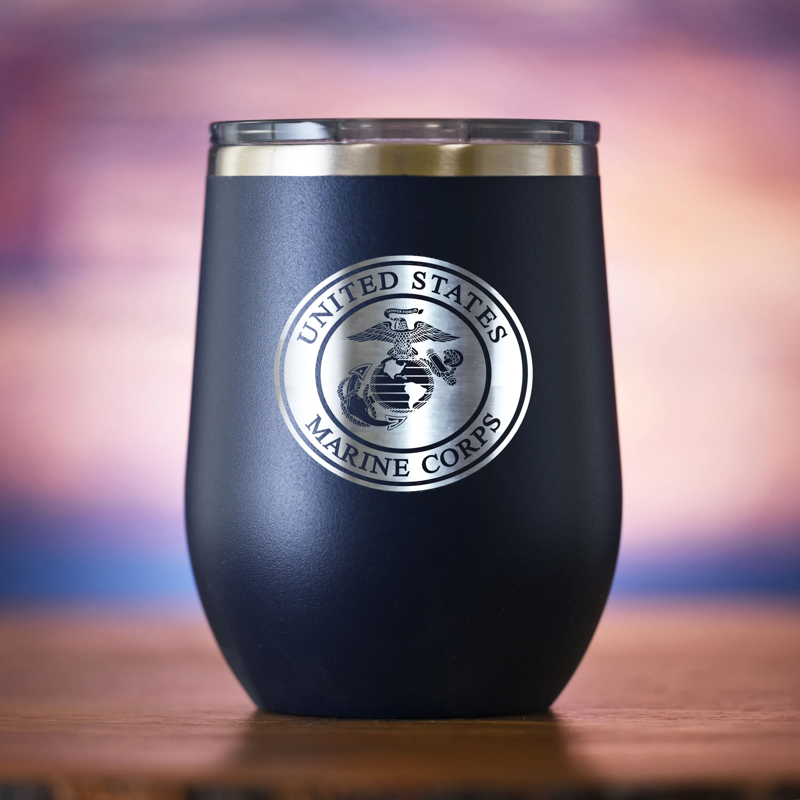 Marines Stemless Wine Travel Tumbler