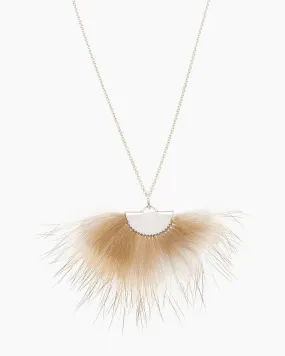 Marten Silver Fan Necklace