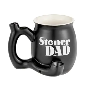 MATTE BLACK STONER DAD MUG