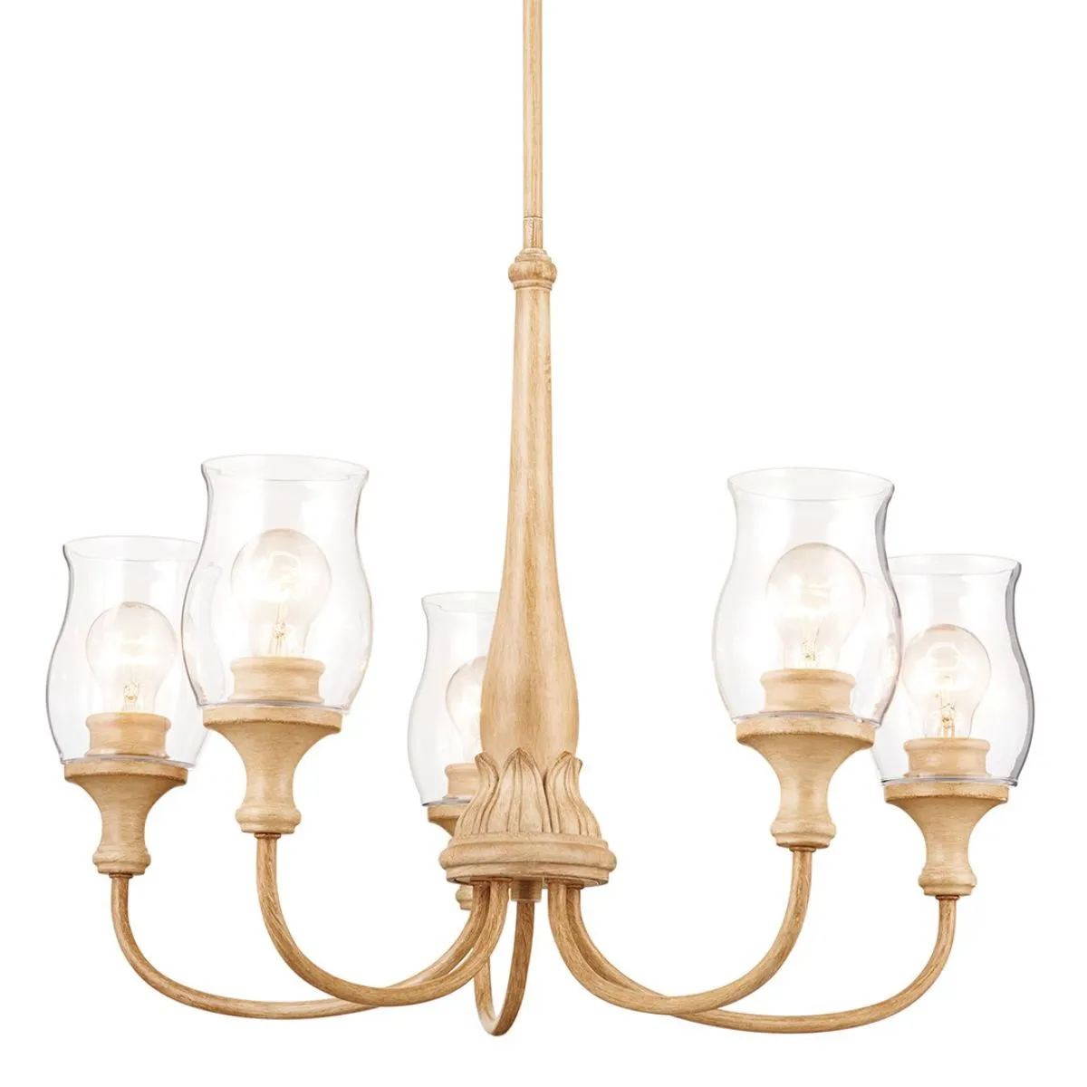 Melis 27 in. 5 lights Chandelier Gold finish