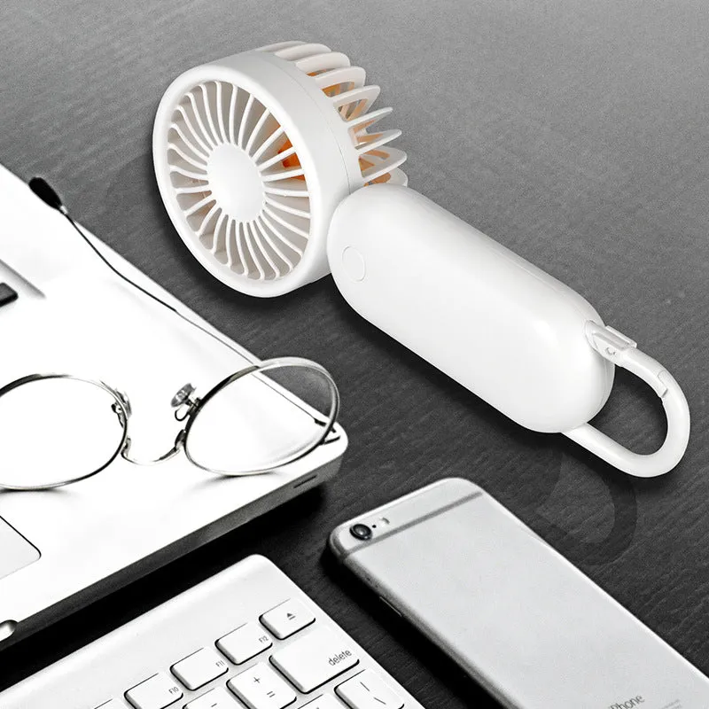 Mini Fan Halter Summer USB Neutral Rechargeable Portable Outdoor Handheld Fan