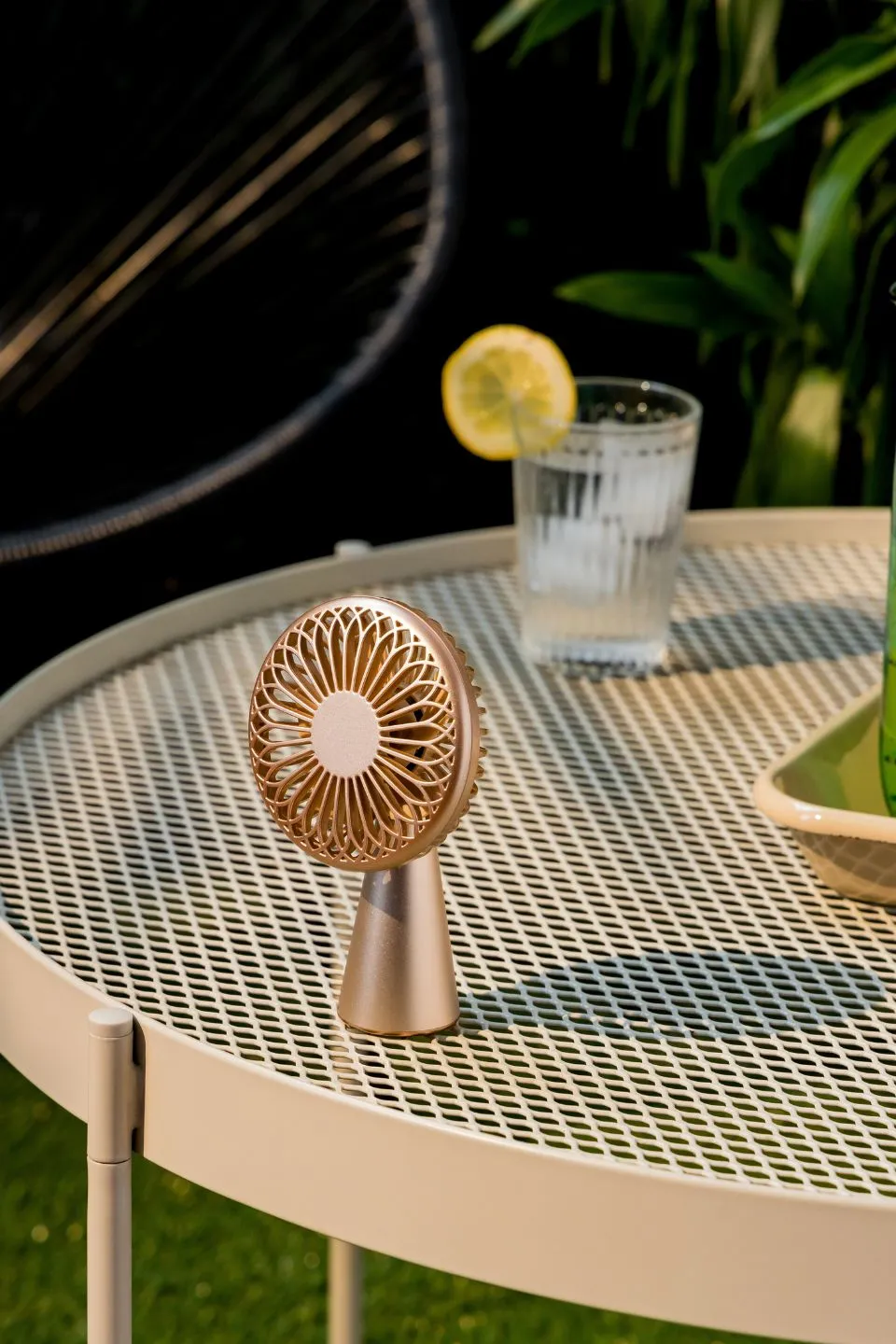 Mini Gold Portable Wireless Fan