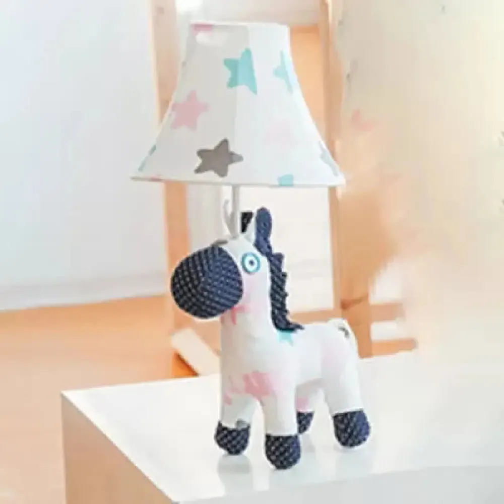 Modern Animal Table Lamp - Fabric Shade, One Light, Lovely Bedroom Desk Light