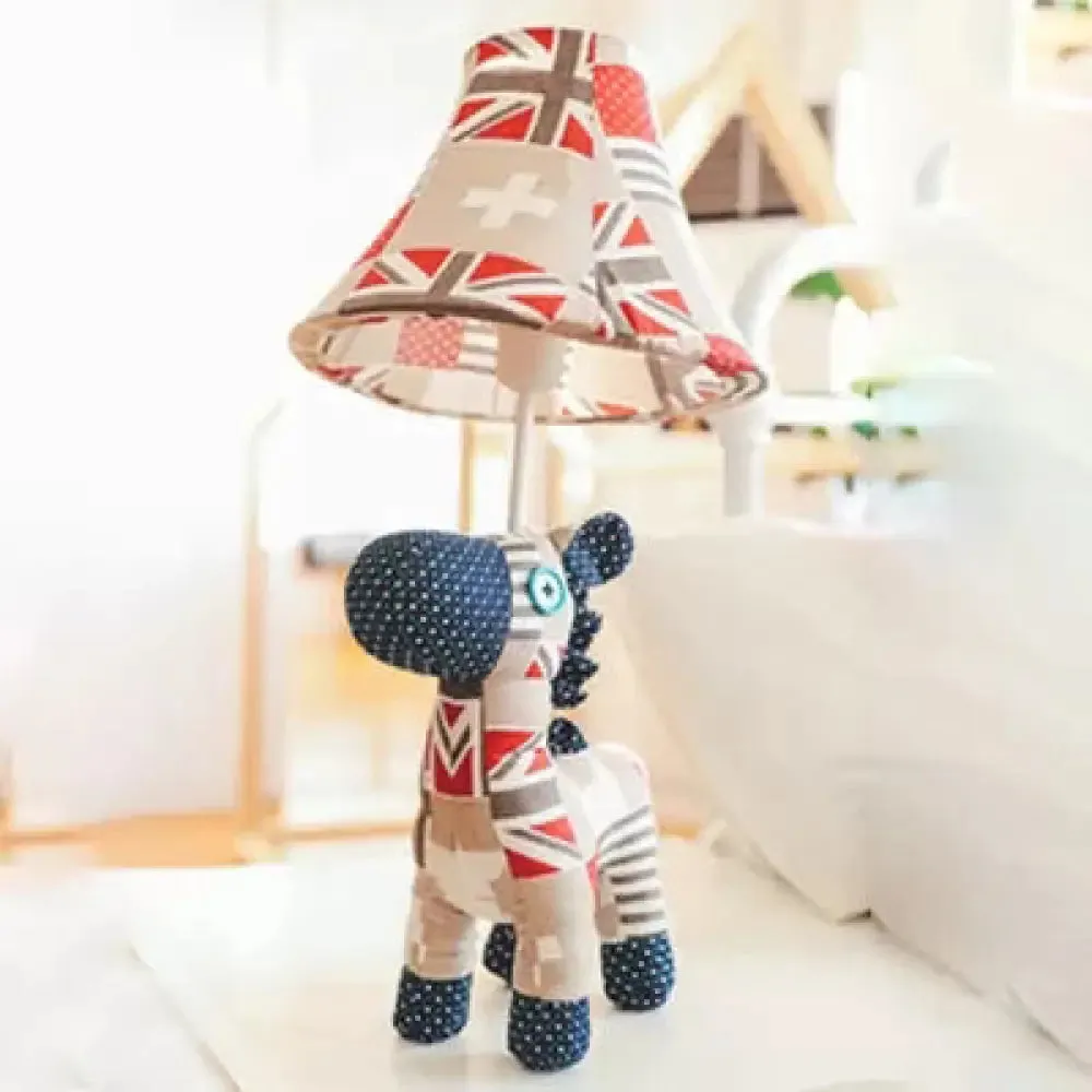 Modern Animal Table Lamp - Fabric Shade, One Light, Lovely Bedroom Desk Light