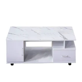 Modern Wood Coffee Table - White - CT-288