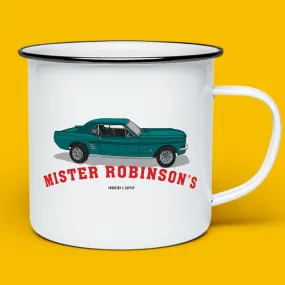 MR ROBINSON'S MUSTANG ENAMEL MUG