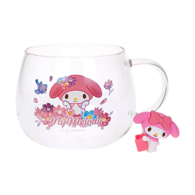 My Melody or Keroppi Glass Cup