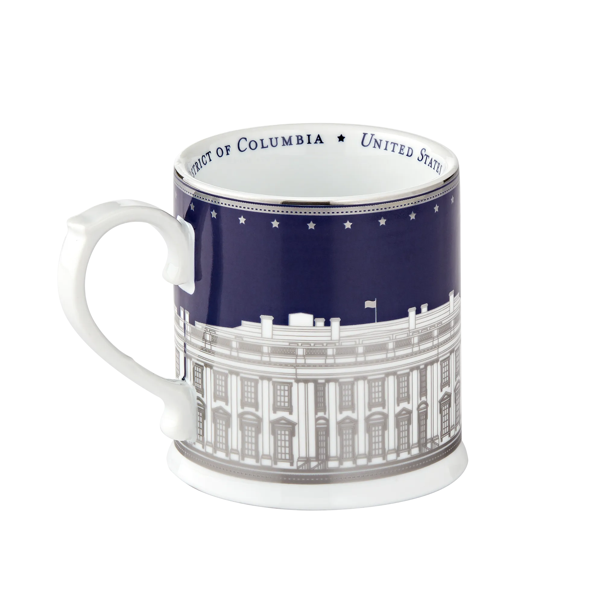 Navy White House Mug