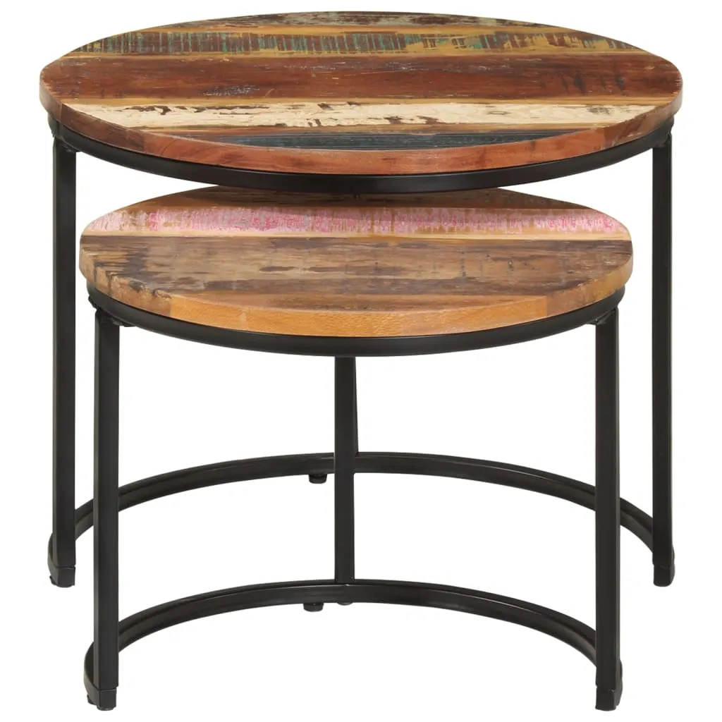 Nesting Tables 2 pcs Solid Reclaimed Wood