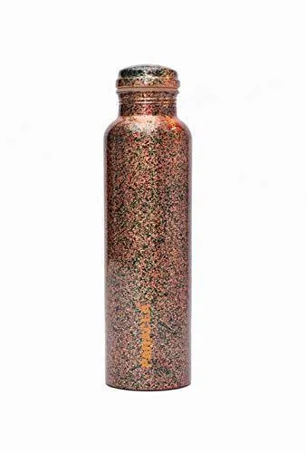 Panacea Premium Pure Copper Mist Handmade Floral Designer,Joint Free Water Bottle (Multicolor, 1 Litre)