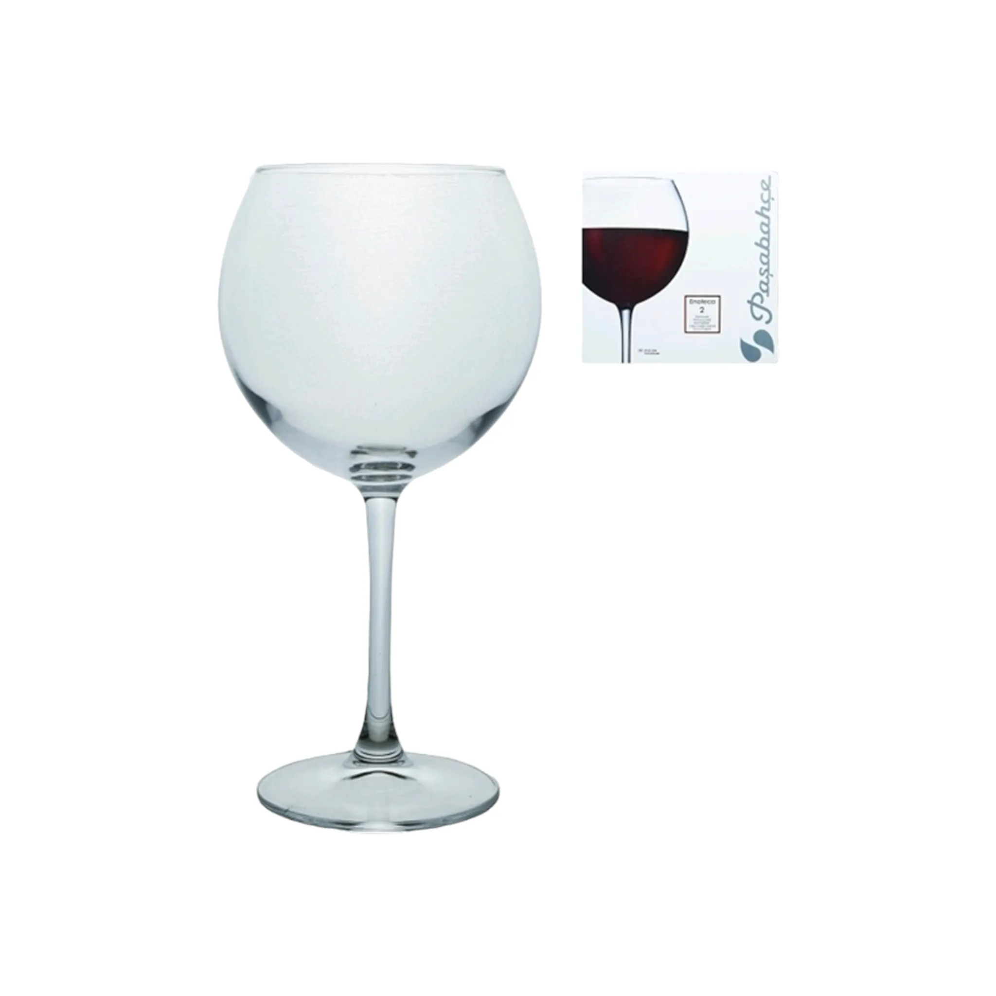 Pasabahce Enoteca Glass Tumbler Stemmed 650ml Red Wine 2pack 24039