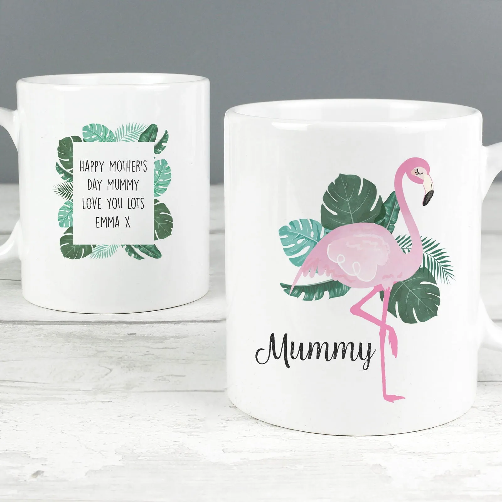 Personalised Flamingo Mug