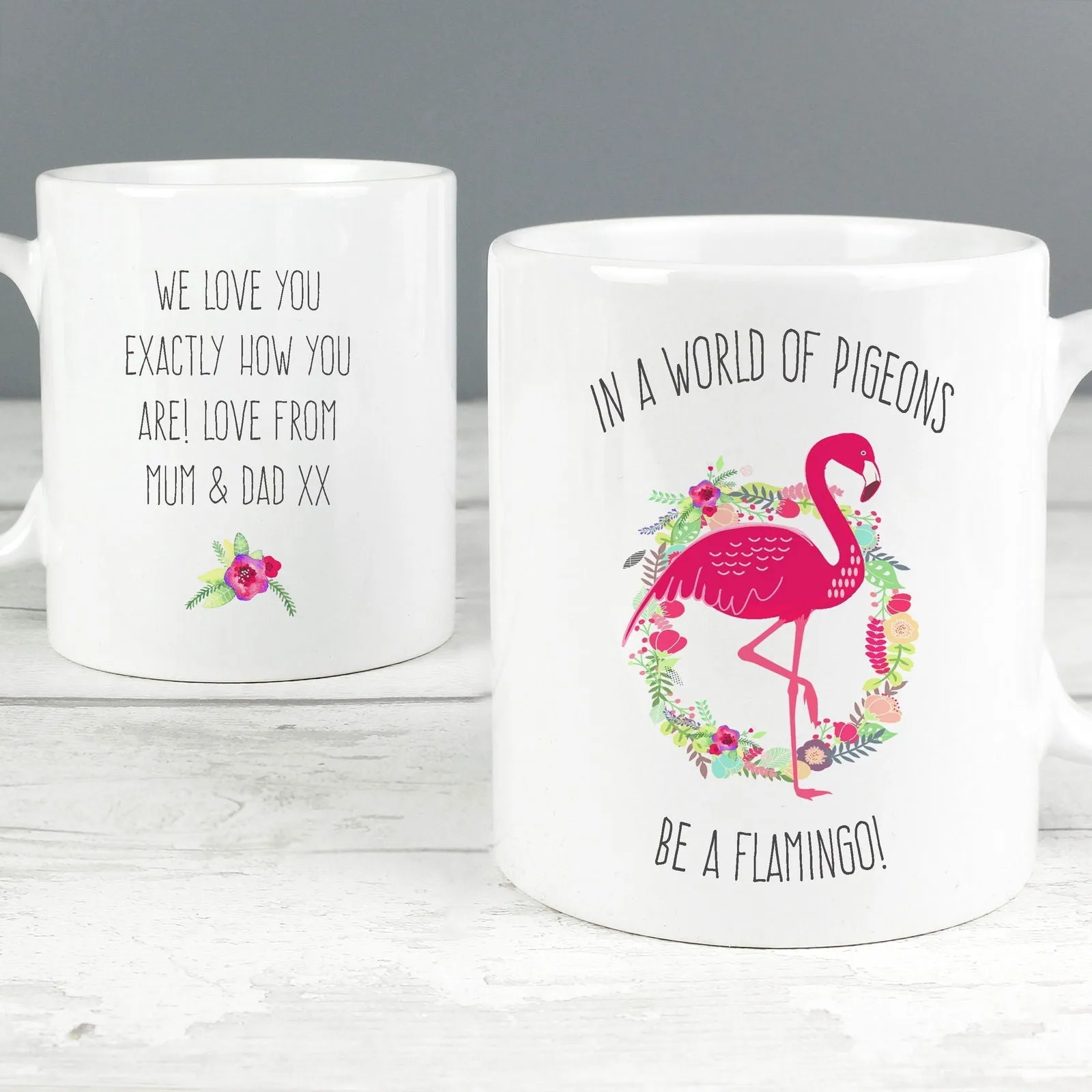 Personalised Flamingo Mug