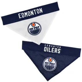 Pets First NHL Edmonton Oilers Reversible Pet Bandana