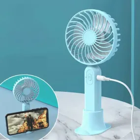 Portable 3 Speed Mini Handheld Fan - Rechargeable