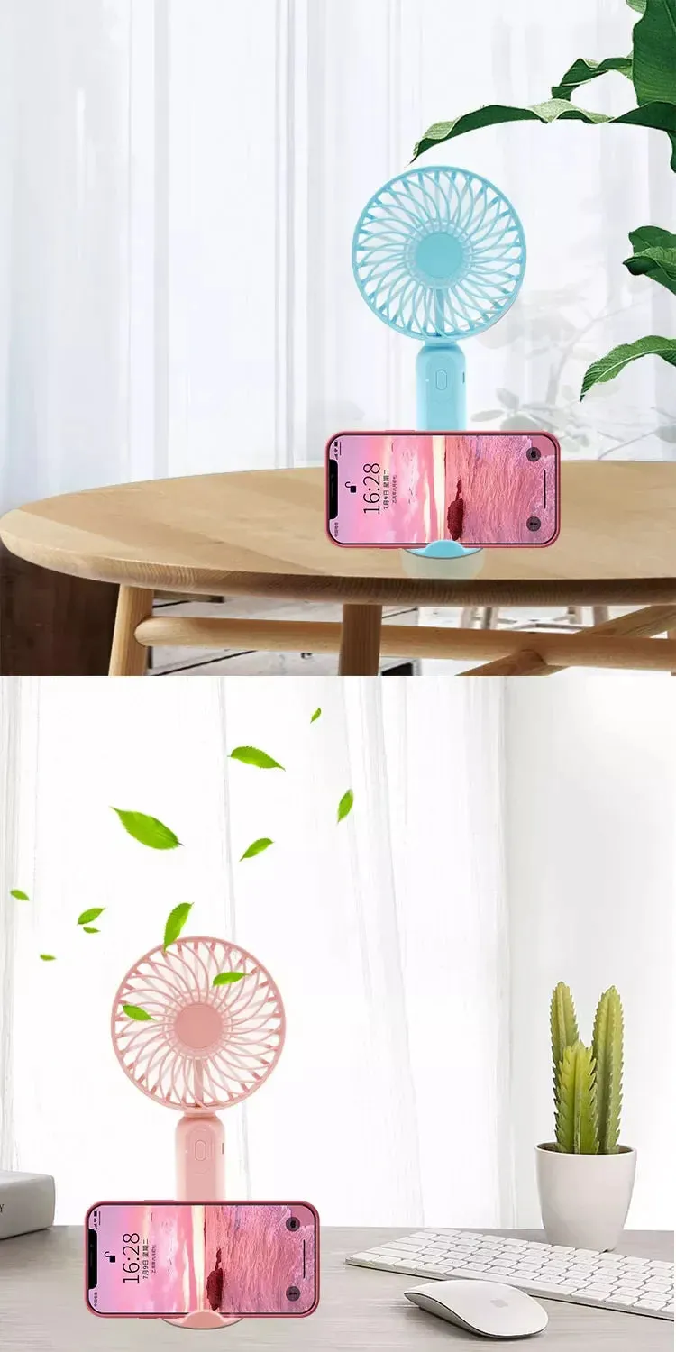 Portable 3 Speed Mini Handheld Fan - Rechargeable