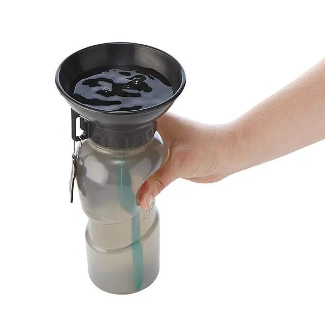 Portable Dog Water Bottle & Bowl - 20oz Non-Spill Design