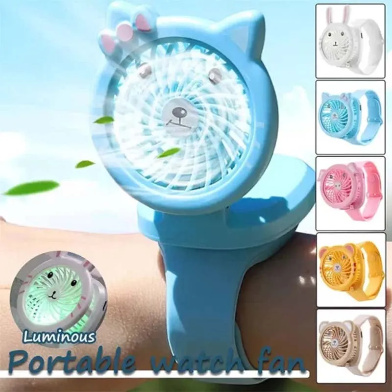 Portable Mini Fan Watch