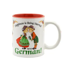 "Happiness is being Married to a German" German Gift Mug