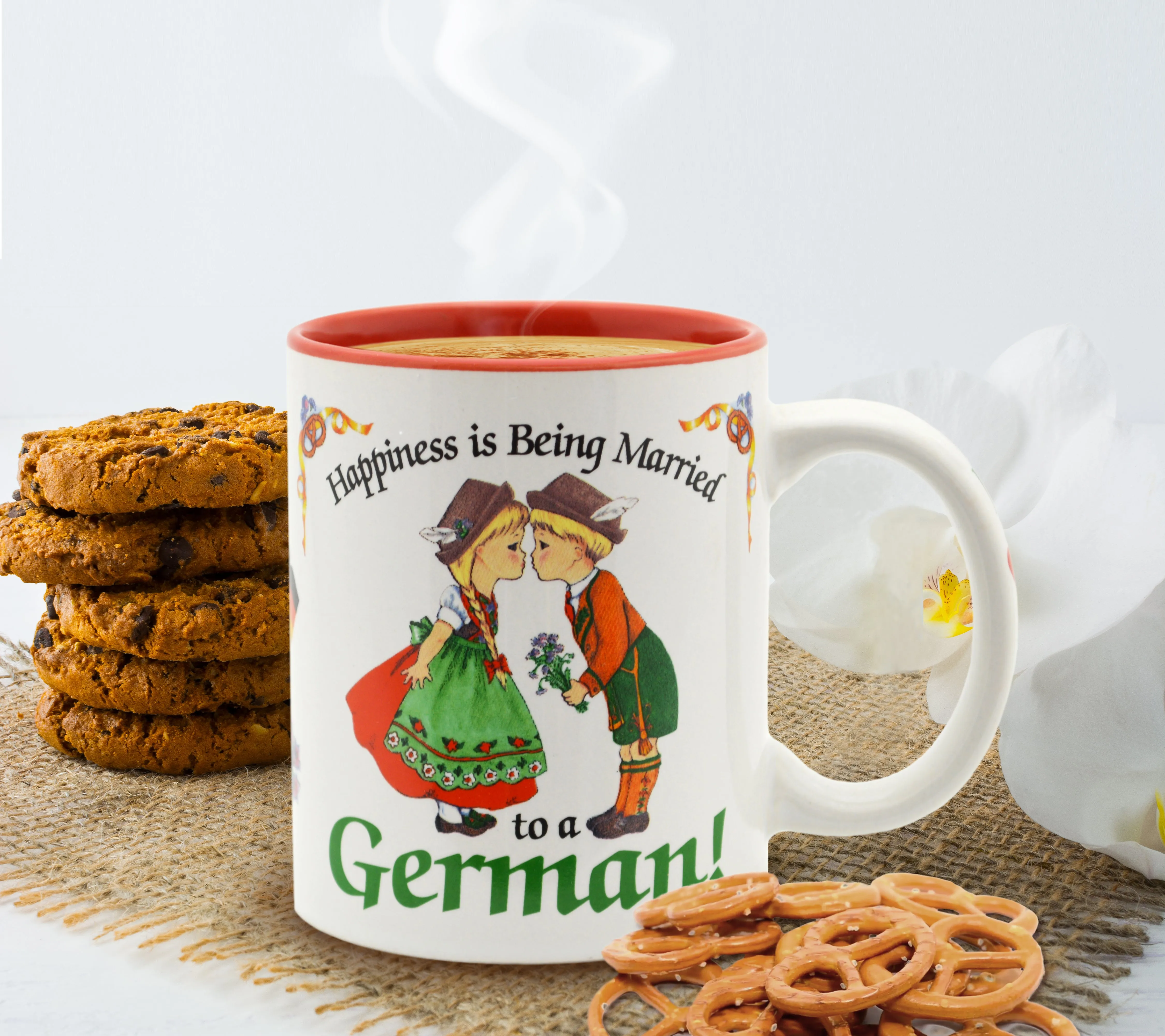 "Happiness is being Married to a German" German Gift Mug