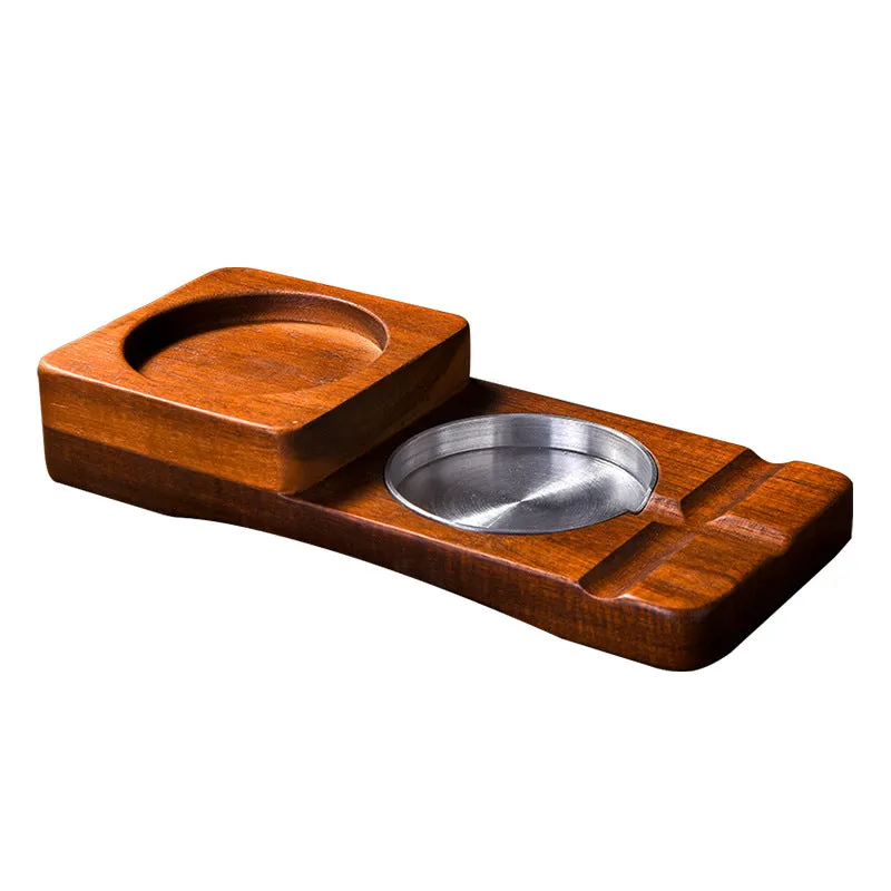 Rectangular Bamboo Tea Cup & Glass Set