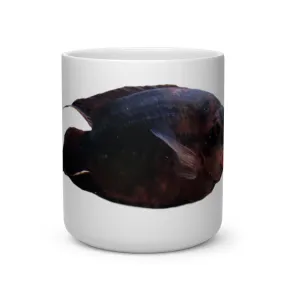 Red Black Fish Heart Shape Mug