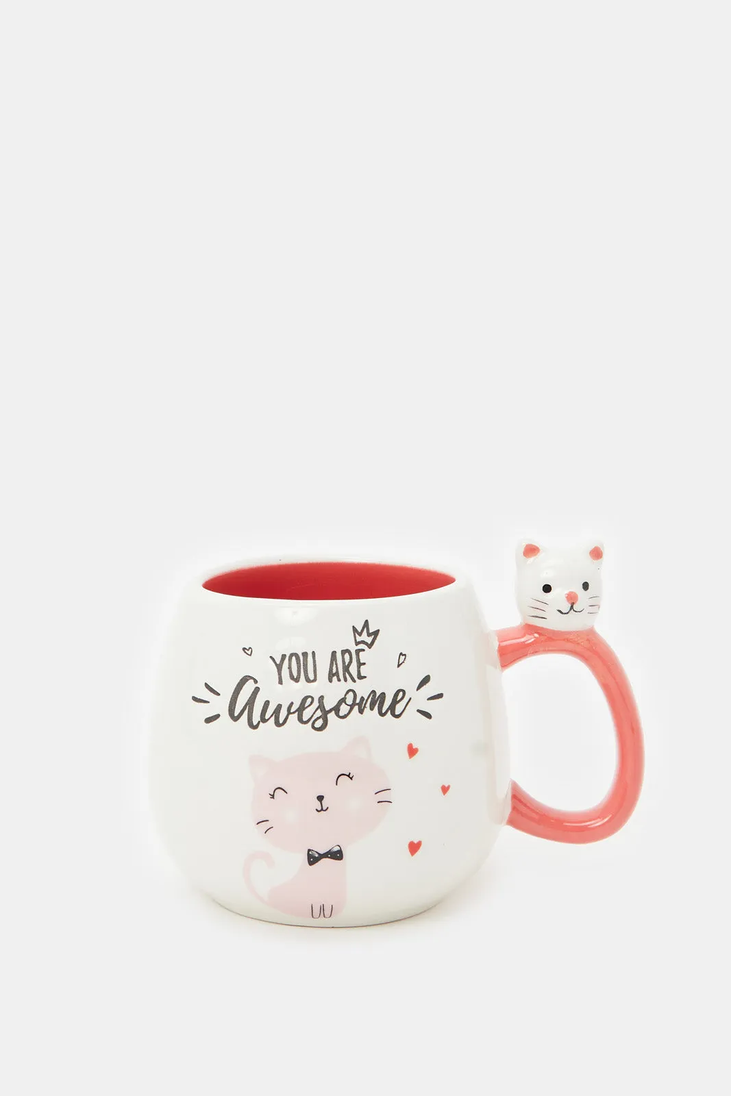 Red Cat Print Mug