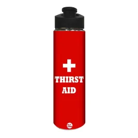 Red Stainless Steel Sipper Bottle for Boy - Thirst Aid