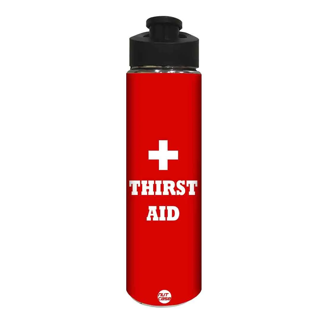 Red Stainless Steel Sipper Bottle for Boy - Thirst Aid