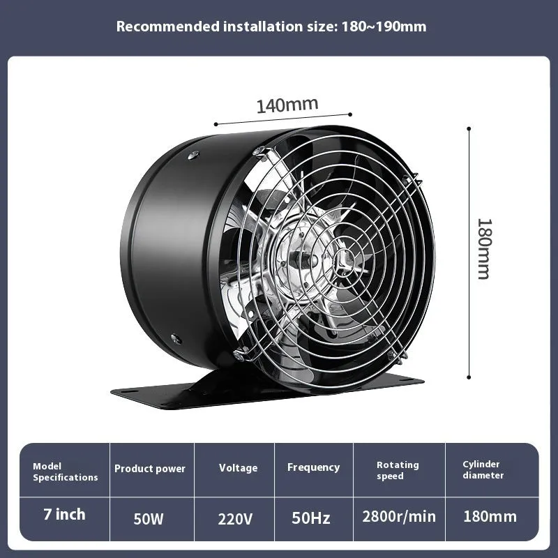 Rental House Strong Wind Fume Exhaust Fan With Bracket