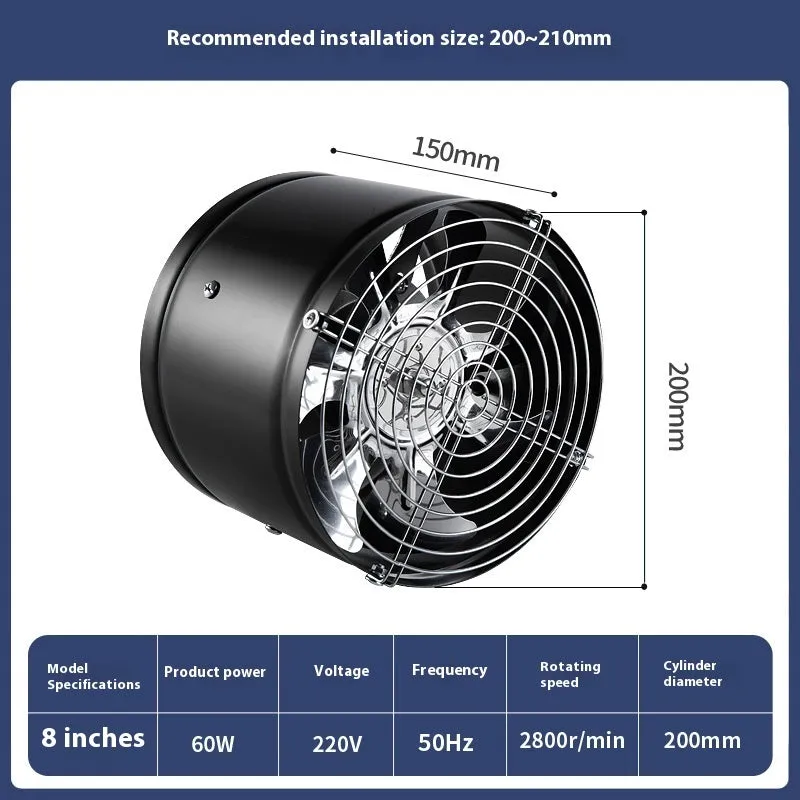 Rental House Strong Wind Fume Exhaust Fan With Bracket