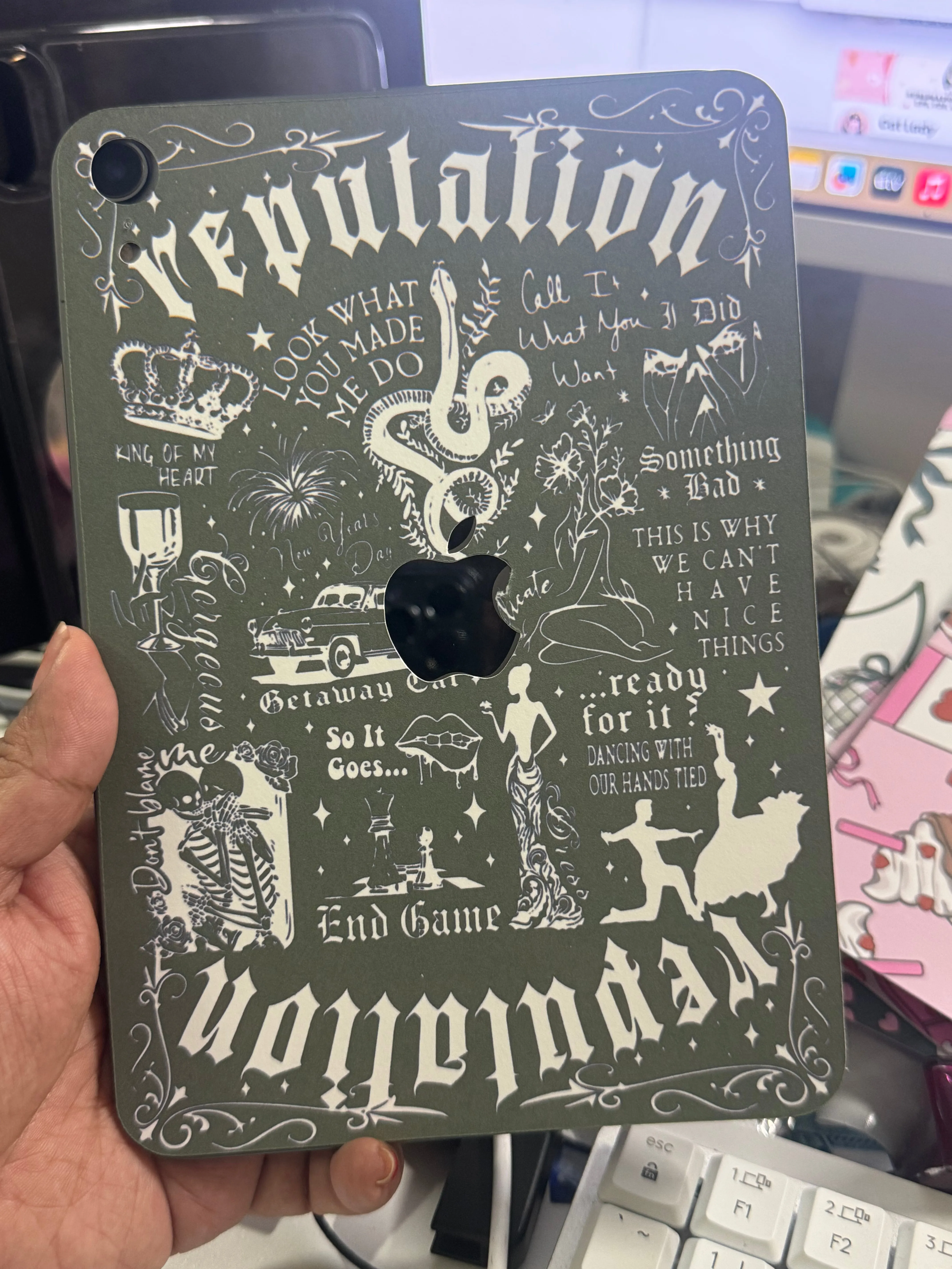 Reputation Era iPad Mini Insert | Edgy & Stylish Accessory for Music Lovers