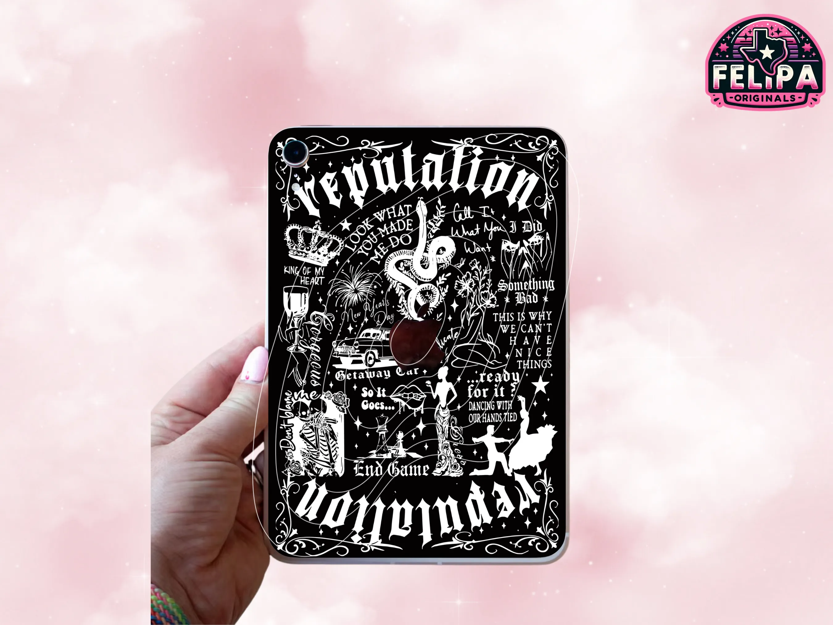 Reputation Era iPad Mini Insert | Edgy & Stylish Accessory for Music Lovers