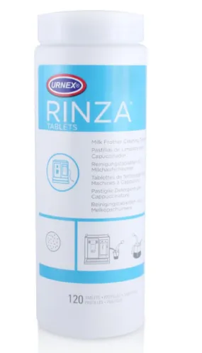 Rinza Milk Frother Cleaning Tablets - 120 tablets - Breaks Down Milk Protein Fat and Calcium Build Up