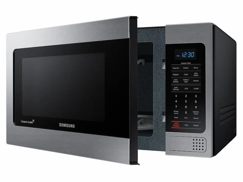 Samsung 1.1 cu. ft Countertop Microwave with Grilling Element in Stainless Steel