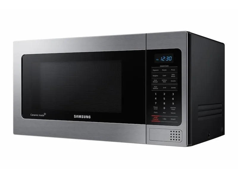 Samsung 1.1 cu. ft Countertop Microwave with Grilling Element in Stainless Steel