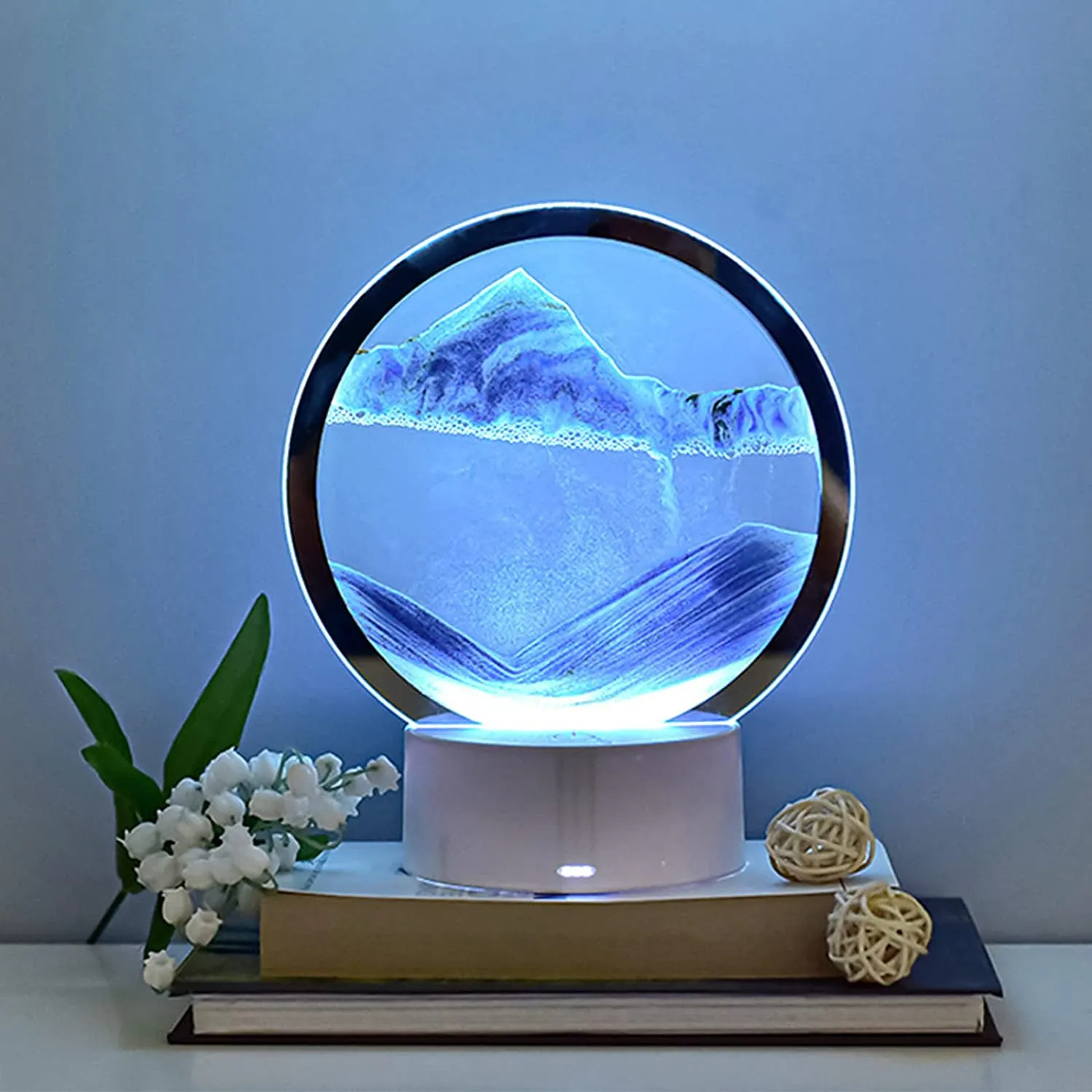 Sand Art Liquid Motion Moving Picture Sandscape Motion Display Office & Home Decor