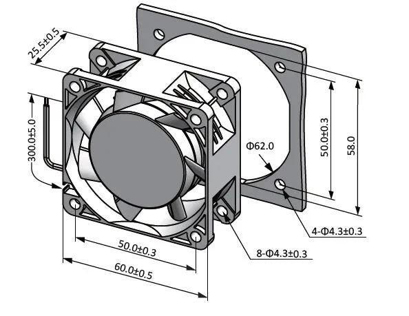 sE6025 Series EC Axial Fans