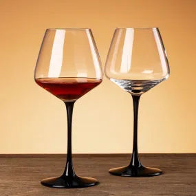 Set of 2 Wine Glasses - 15.8 Oz Clear Long Stem