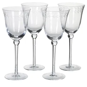 Set of 4 Garland Wine Glasses