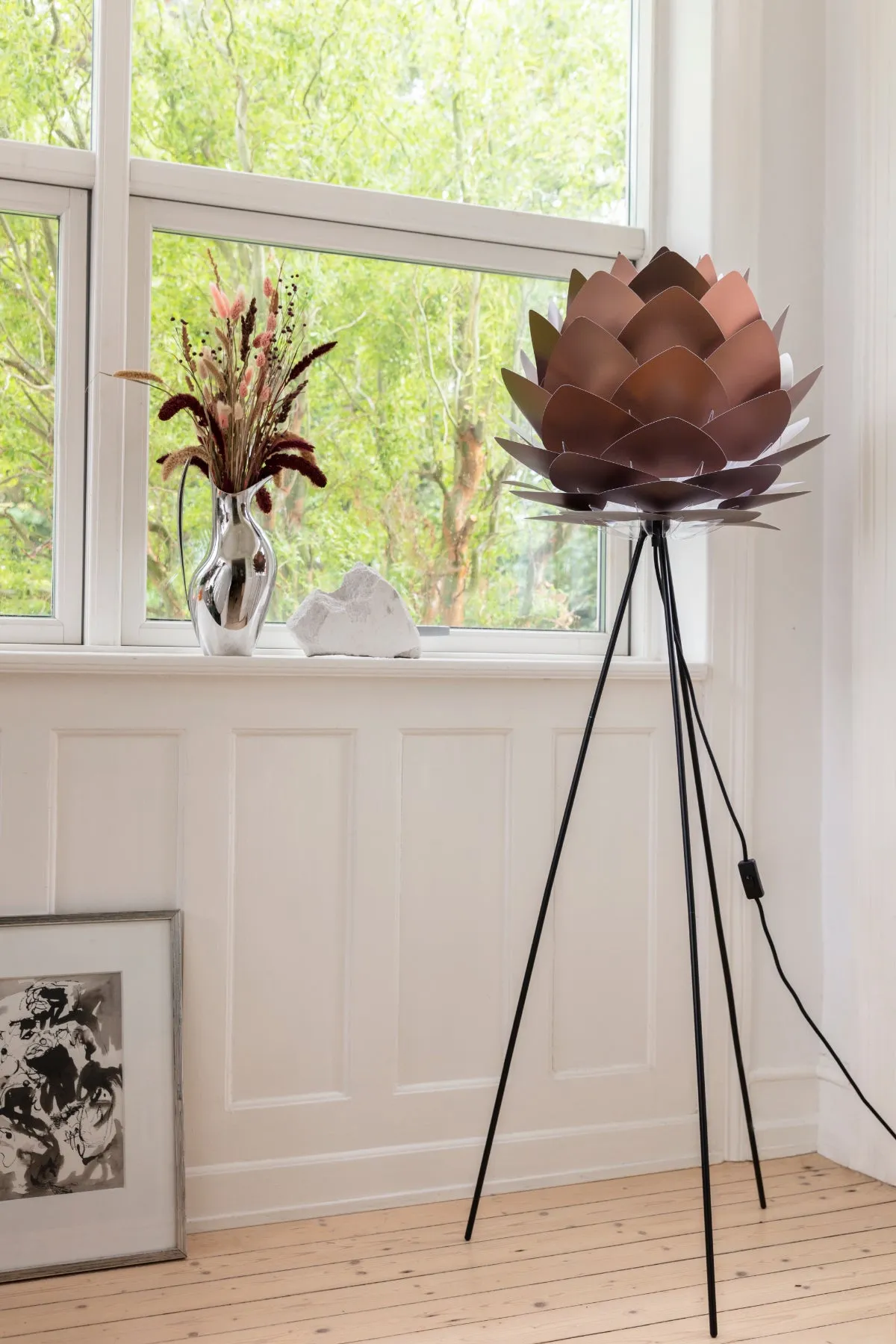 SILVIA Brushed Bronze Floor Lamp