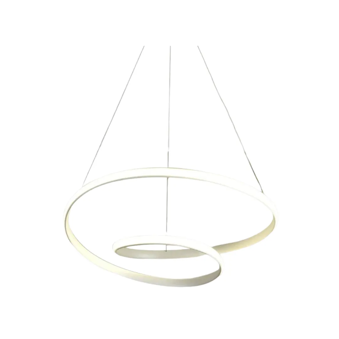 Sleek Twisted LED Hanging Light