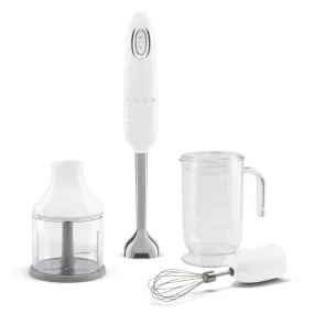 Smeg Hand Blender With Accesories 50´Style White Hbf03wheu