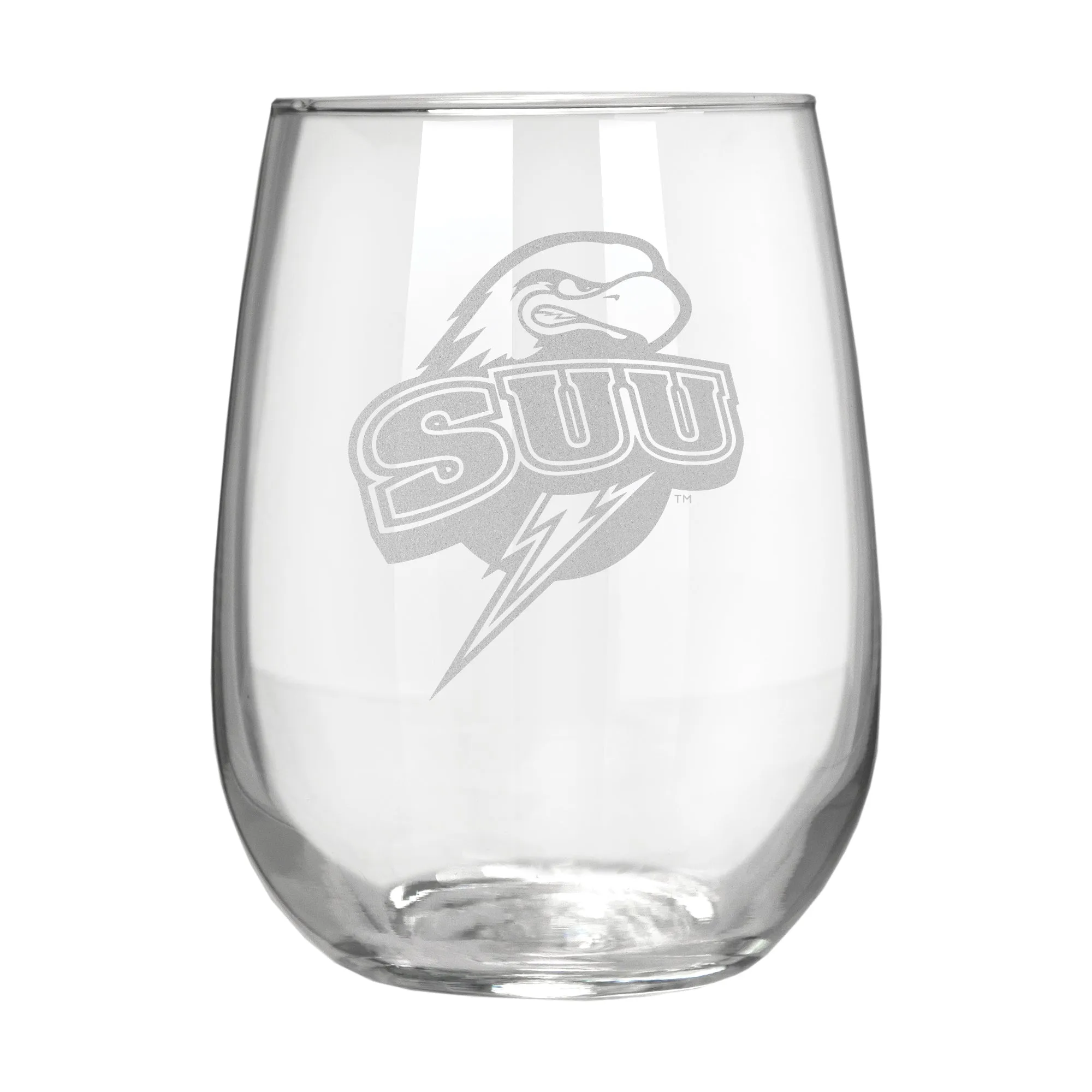 Southern Utah Thunderbirds 17 oz. Stemless Wine Glass