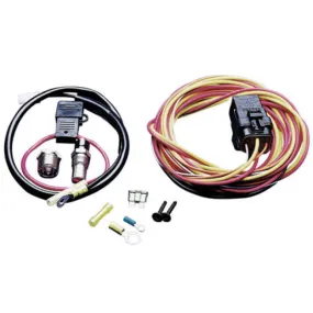 SPAL Single Fan 40amp Relay Wiring Harness Kit 185 Degree with Sending Unit - 185FH