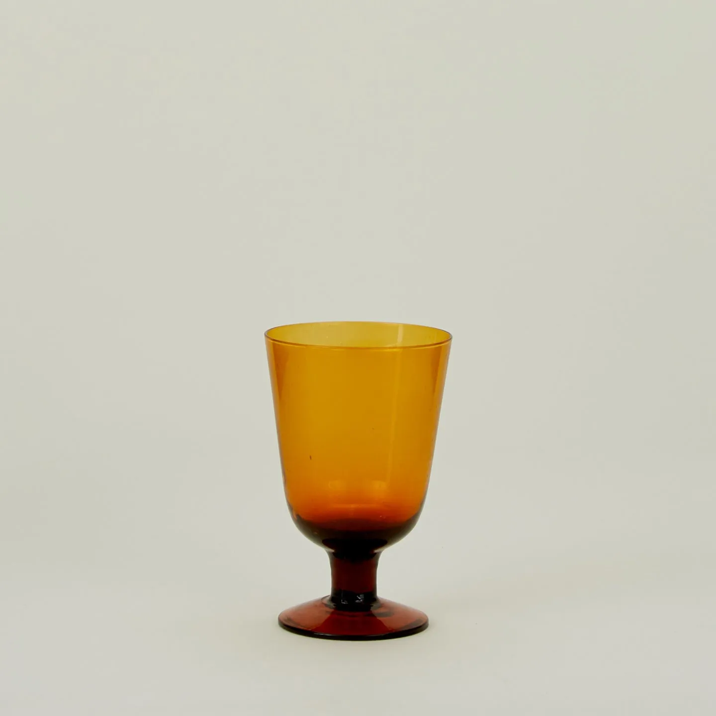 Stemmed Wine Glass - Amber