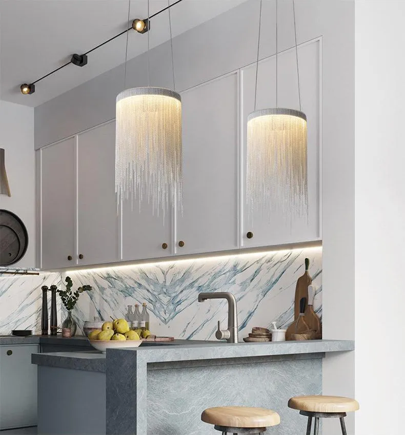 String Light Kitchen Pendants