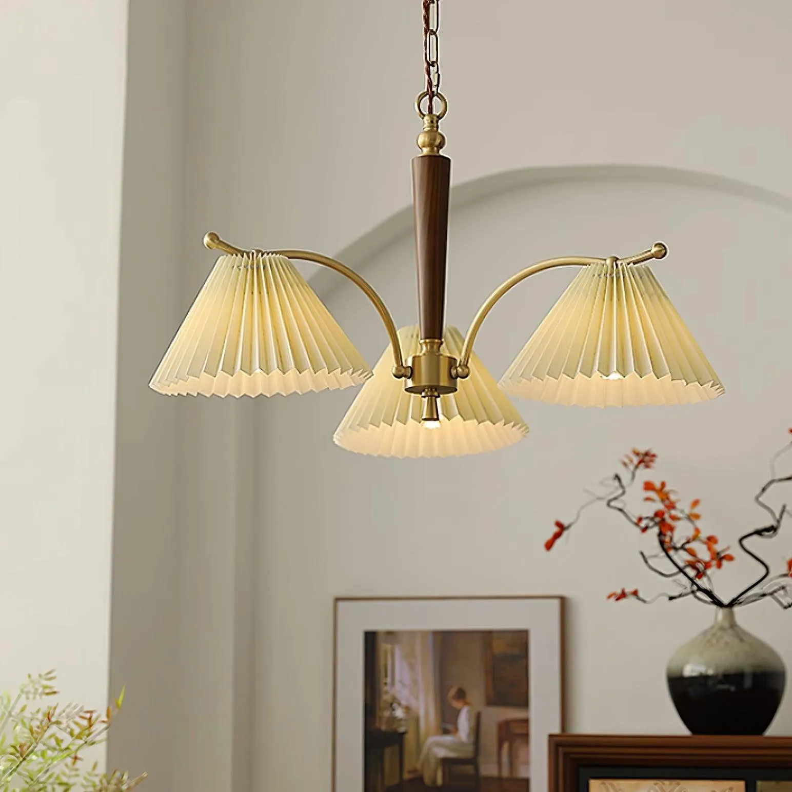 Suki Pleated Chandelier