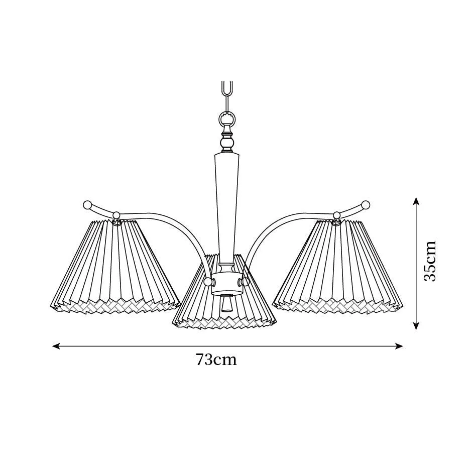 Suki Pleated Chandelier